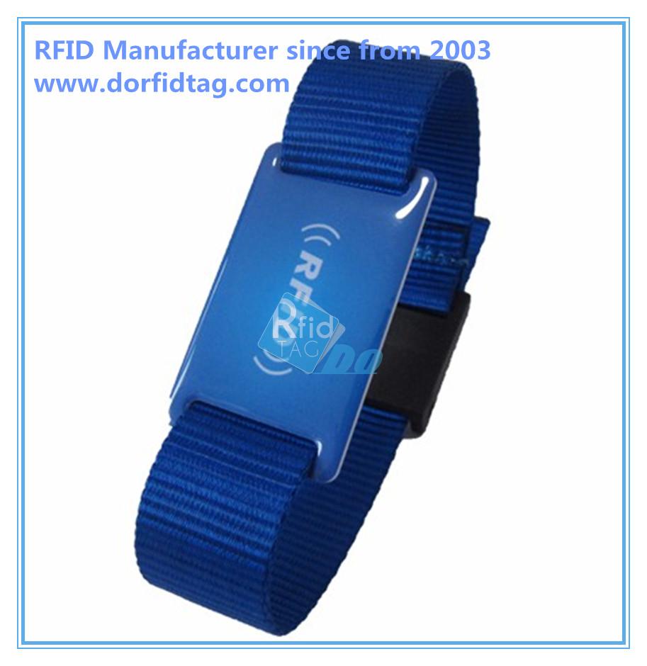 Hot Selling RFID Fabric Festival Bracelet cloth wristbands 